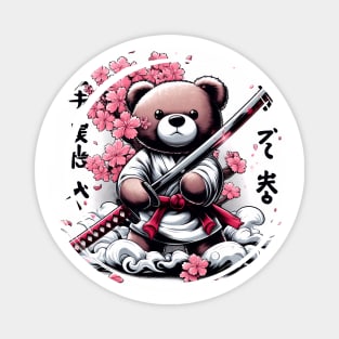 teddy bear katana kimono Magnet